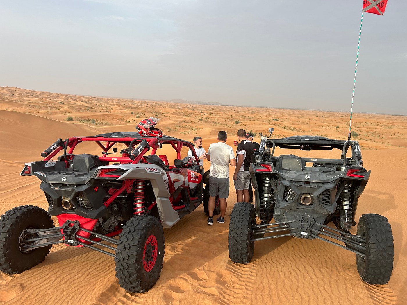 1 buggies on the sand dunes waiting for sunset